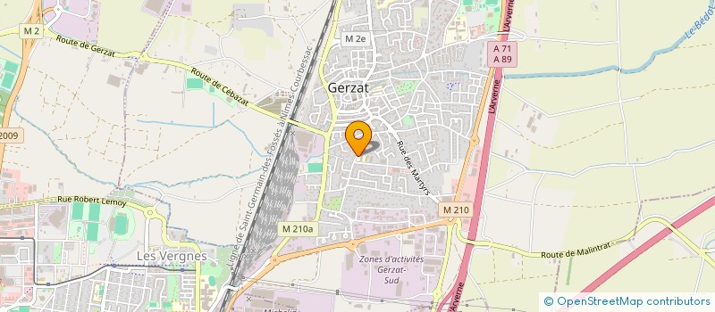 localisation de l'entreprise CANTINE SCOLAIRE DE GERZAT à GERZAT
