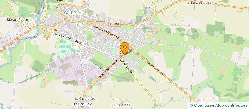 localisation de l'entreprise CANTINE SCOLAIRE DE ST FRONT à DOMFRONT-EN-POIRAIE
