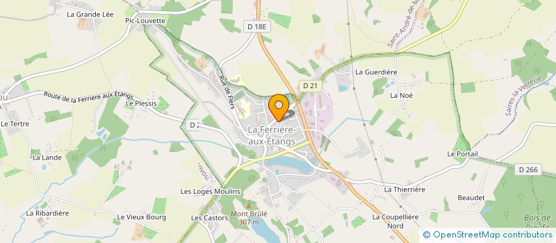 localisation de l'entreprise CANTINE SCOLAIRE DU CEG à LA FERRIERE-AUX-ETANGS
