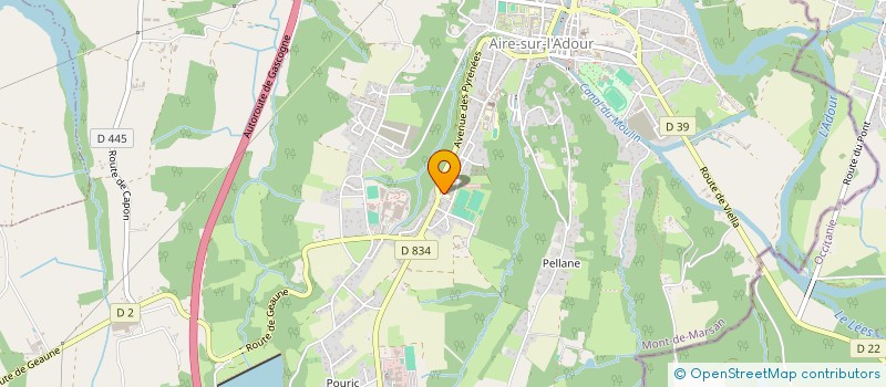 localisation de l'entreprise CANTINE SCOLAIRE DU MAS à AIRE-SUR-L ADOUR