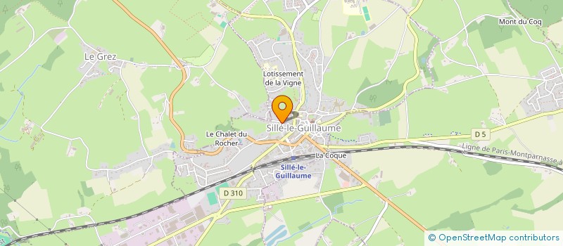 localisation de l'entreprise CANTINE SCOLAIRE ECOLE MATRENELLE à SILLE-LE-GUILLAUME