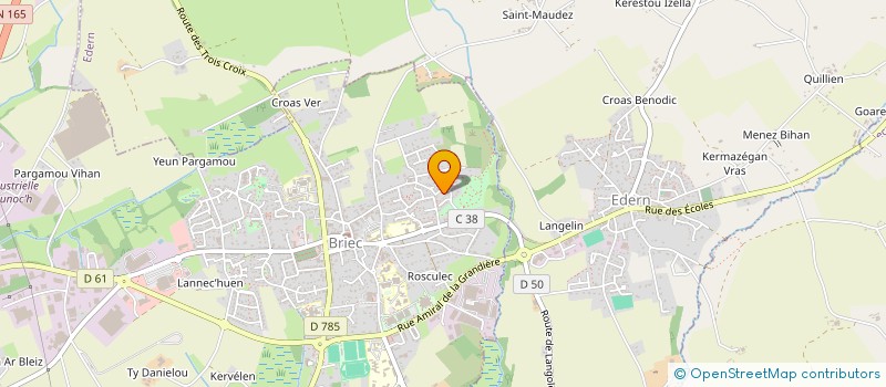 localisation de l'entreprise CANTINE SCOLAIRE ECOLE PRIVEE ST RENE  LANDREVARZEC