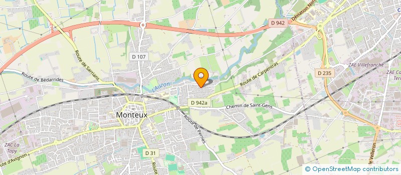 localisation de l'entreprise CANTINE SCOLAIRE ECOLE PUBLIQU à MONTEUX