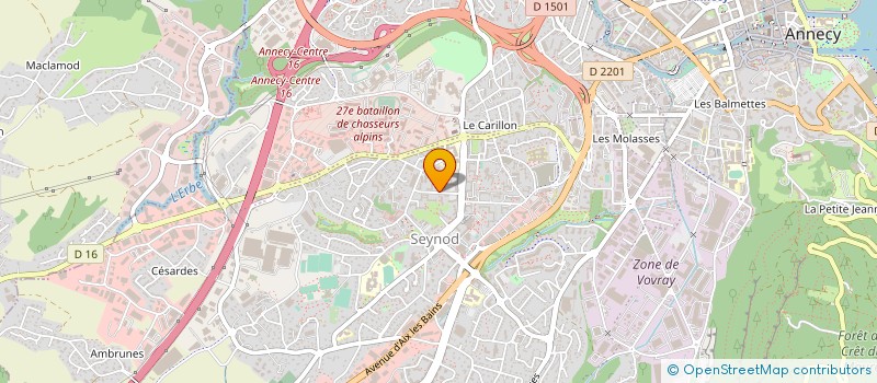localisation de l'entreprise CANTINE SCOLAIRE ECOLES SEYNOD à ANNECY