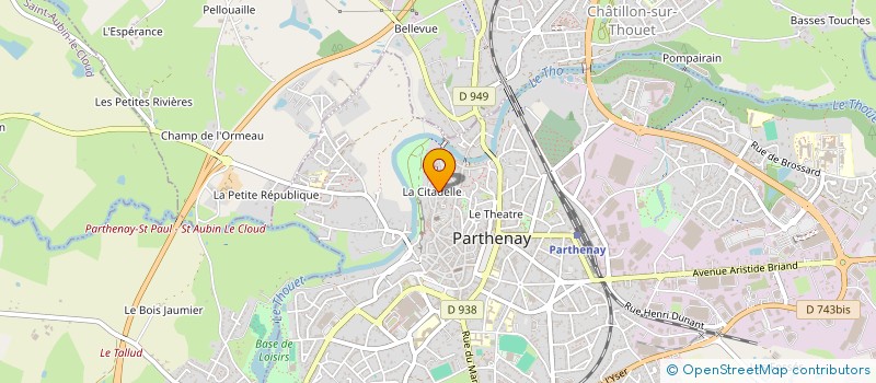localisation de l'entreprise CANTINE SCOLAIRE ND LA COULDRE à PARTHENAY