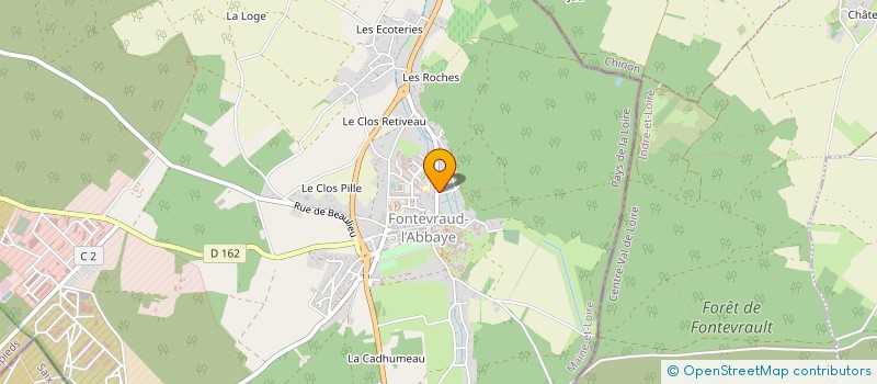 localisation de l'entreprise CANTINE SCOLAIRE PARENTS à FONTEVRAUD-L'ABBAYE