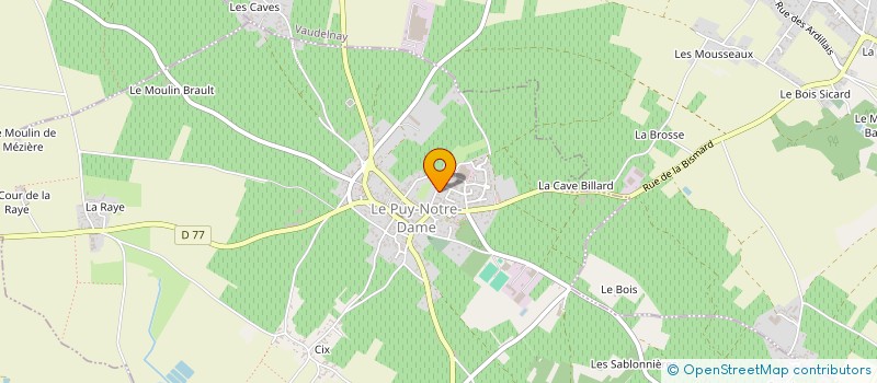 localisation de l'entreprise CANTINE SCOLAIRE PUBLIQUE à LE PUY-NOTRE-DAME