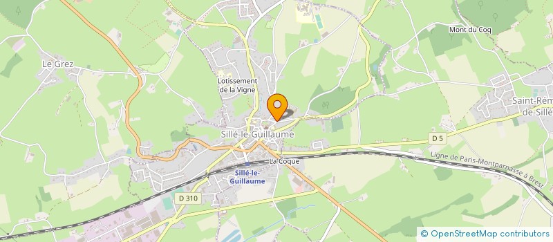 localisation de l'entreprise CANTINE SCOLAIRE PUBLIQUE à SILLE-LE-GUILLAUME