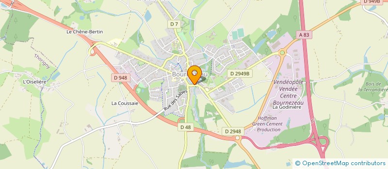 localisation de l'entreprise CANTINE SCOLAIRE PUBLIQUE  BOURNEZEAU