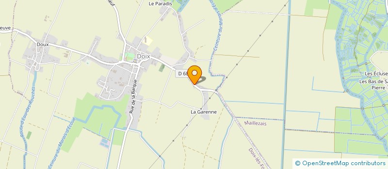localisation de l'entreprise CANTINE SCOLAIRE PUBLIQUE à DOIX LES FONTAINES