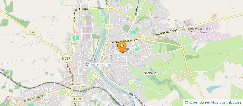 localisation de l'entreprise CANTINE SCOLAIRE VILLE BASSE à MONTMORILLON