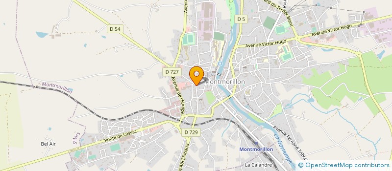 localisation de l'entreprise CANTINE SCOLAIRE VILLE HAUTE à MONTMORILLON