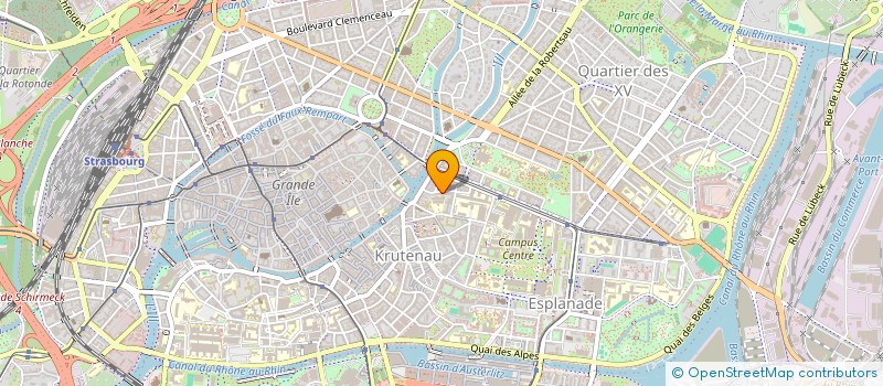 localisation de l'entreprise CANTINE SOCIAL CLUB' à STRASBOURG