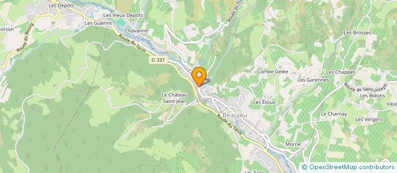localisation de l'entreprise CANTINES SCOLAIRES à BEAUJEU