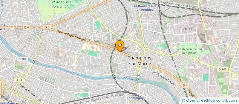 localisation de l'entreprise CANTINHO à CHAMPIGNY-SUR-MARNE