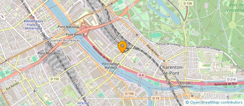 localisation de l'entreprise CANTINI 1  CHARENTON-LE-PONT