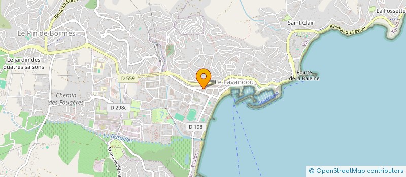 localisation de l'entreprise CANTINI LE LAVANDOU  LE LAVANDOU