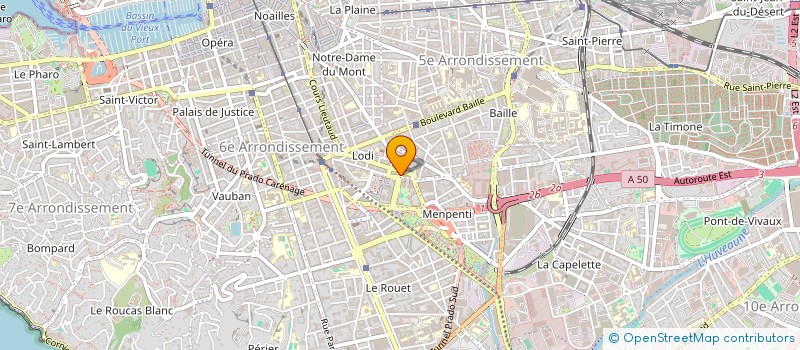 localisation de l'entreprise CANTINI RESTAURATION à MARSEILLE