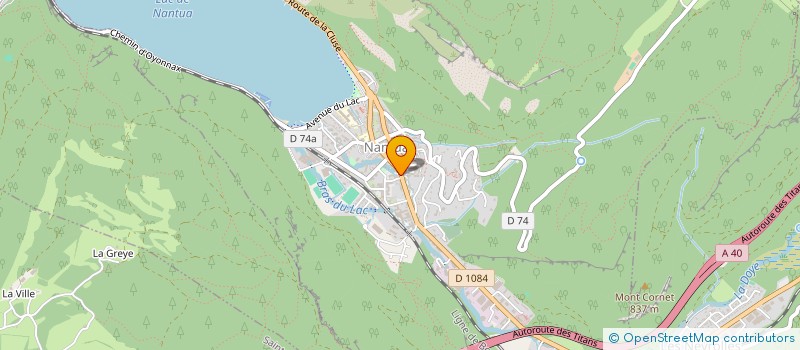 localisation de l'entreprise CANTO à NANTUA