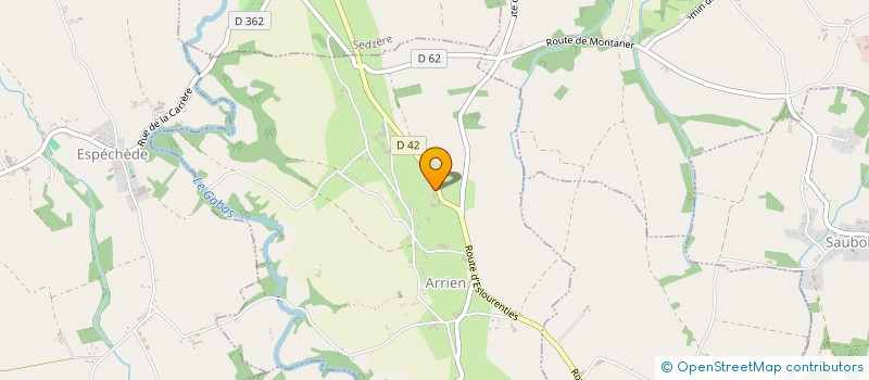 localisation de l'entreprise CANTON  ARRIEN