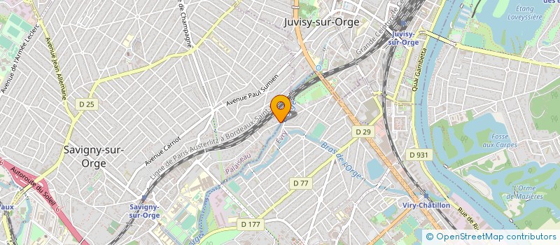 localisation de l'entreprise CANTONI-PERIMETRE à SAVIGNY-SUR-ORGE