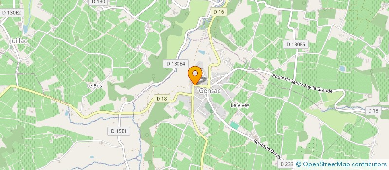 localisation de l'entreprise CANTOUL  GENSAC