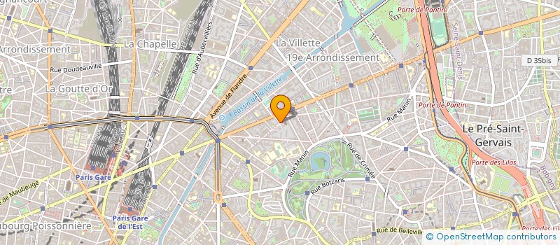 localisation de l'entreprise CANTREL ELECTRONIQUE à PARIS