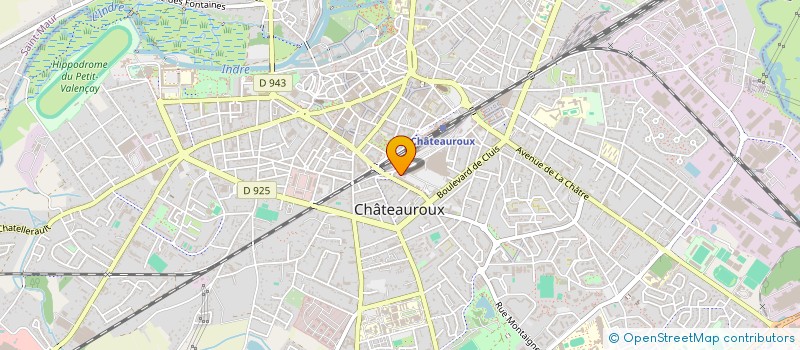 localisation de l'entreprise CANTRELLE KINESITHERAPIE à CHATEAUROUX
