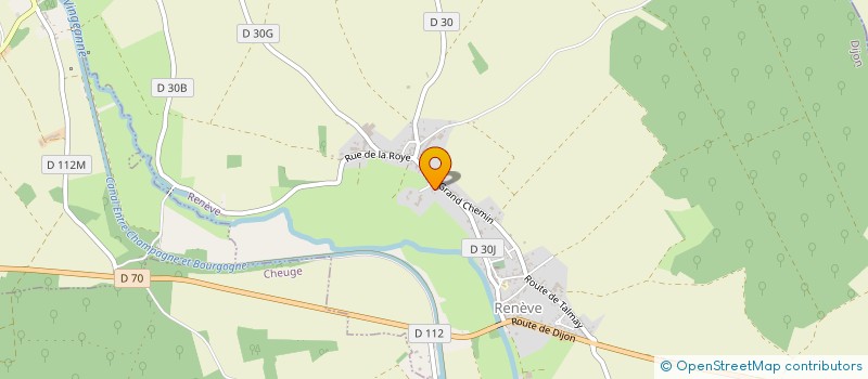 localisation de l'entreprise CANTRES  RENEVE