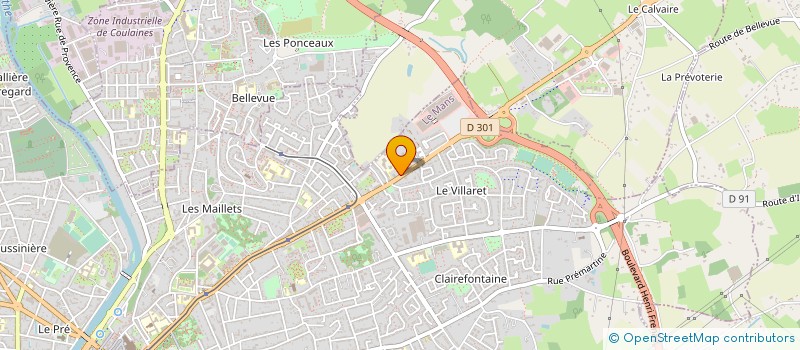 localisation de l'entreprise CANUA à LE MANS