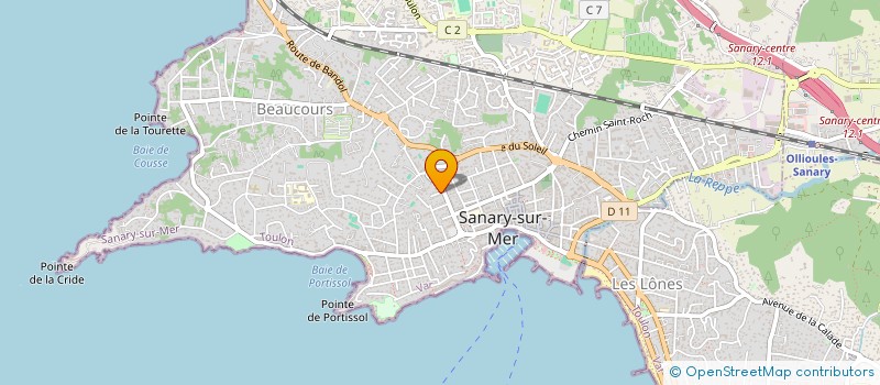 localisation de l'entreprise CANUBACK à SANARY-SUR-MER
