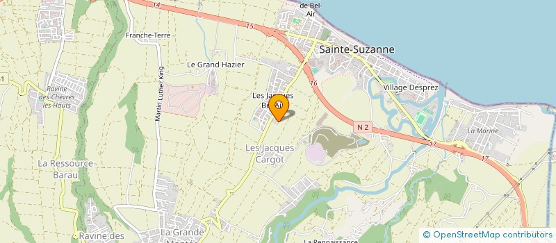 localisation de l'entreprise CANY INVEST  SAINTE-SUZANNE