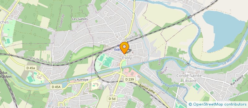 localisation de l'entreprise CANY ROYAL à ESBLY