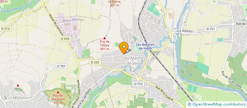 localisation de l'entreprise CANYONSTOURS  LES MARTRES DE VEYRE