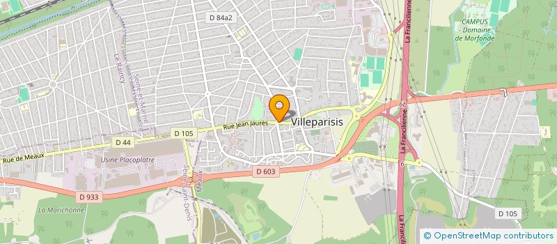 localisation de l'entreprise CAO CONTROLE TECHNIQUE AUTOMOBILE VILLEPARISIS  VILLEPARISIS