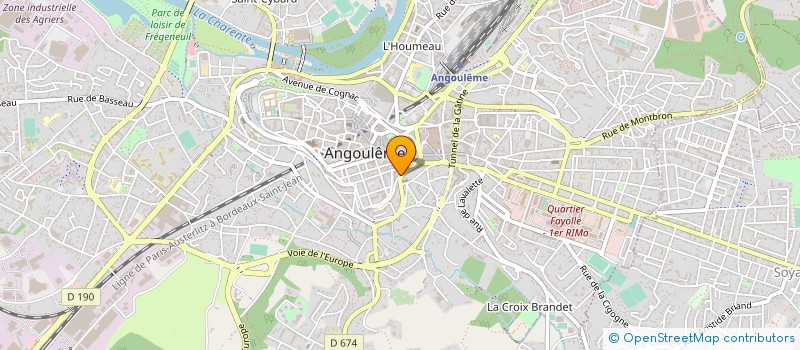 localisation de l'entreprise CAOBLI à ANGOULEME