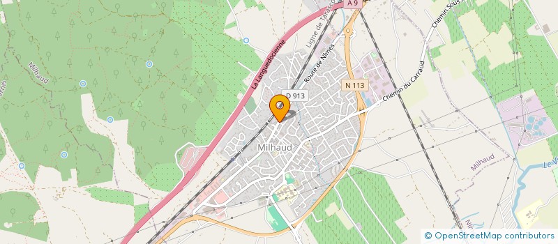 localisation de l'entreprise CAOM  MILHAUD