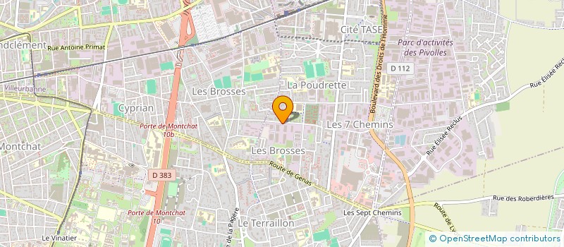 localisation de l'entreprise CAOM INVEST  VAULX-EN-VELIN