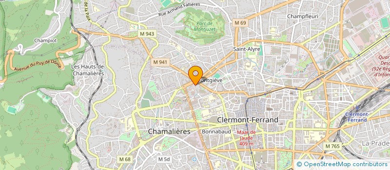localisation de l'entreprise CAOS-CONSULTING à CLERMONT-FERRAND