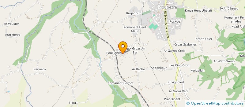 localisation de l'entreprise CAOULAN  PLOUBEZRE