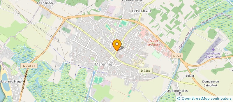 localisation de l'entreprise CAP 17  MARENNES-HIERS-BROUAGE