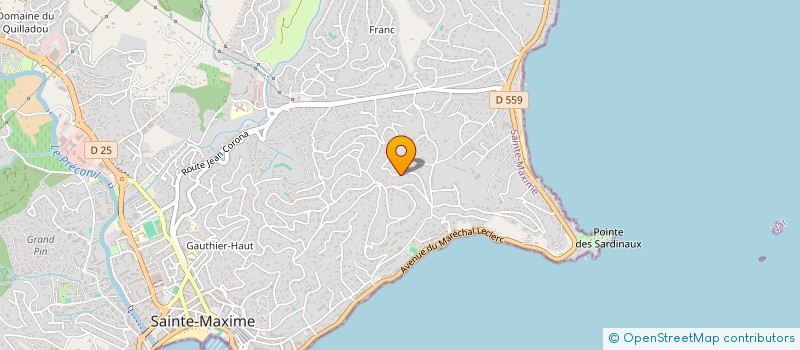 localisation de l'entreprise CAP 180 IMMOBILIER à SAINTE-MAXIME
