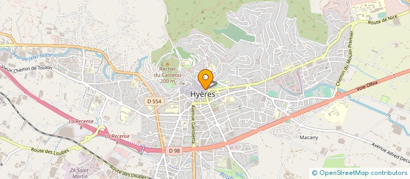 localisation de l'entreprise CAP 2 RUE MASSILLON  HYERES