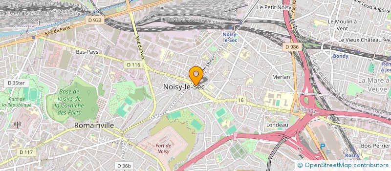 localisation de l'entreprise CAP 2000  NOISY-LE-SEC