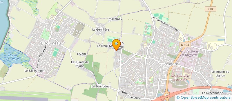 localisation de l'entreprise CAP 2000  LAGORD