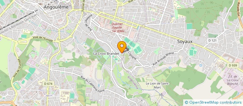 localisation de l'entreprise CAP 2018 à ANGOULEME
