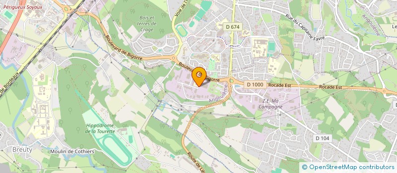 localisation de l'entreprise CAP 2022 à ANGOULEME