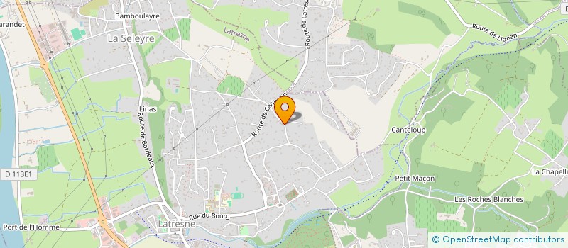 localisation de l'entreprise CAP 2033  LATRESNE