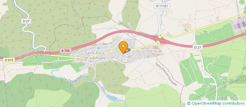 localisation de l'entreprise CAP 240  SAINT-PAUL-ET-VALMALLE