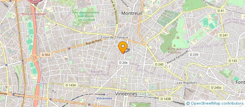 localisation de l'entreprise CAP 26 à MONTREUIL